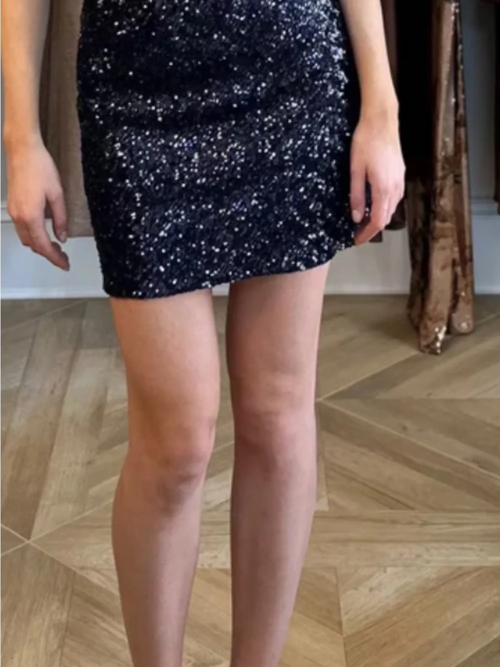 Michelle Farmer sequin mini skirt size 10